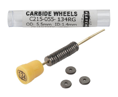 Fletcher Business Group Carbide Glass Cutting Wheels | 134°, 228/055 | Tube of 20